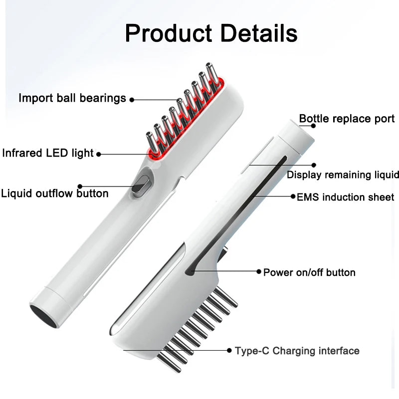 Peine Láser Rojo LED — Terapia De Luz Roja Anticaída