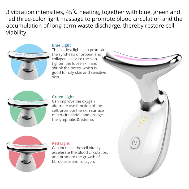 Masajeador De Cuello EMS Térmico Con LED