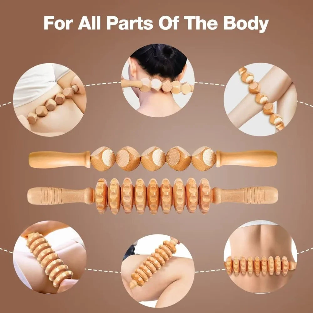 Kit De Maderoterapia Anticelulítica (7 Piezas)